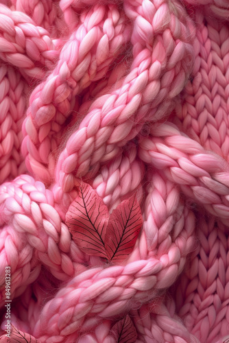 Pink Wool Texture Seamless Background
