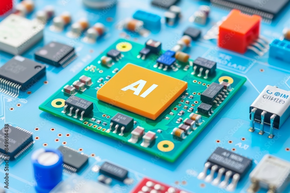 Futuristic lab with AI head model, representing advanced artificial intelligence, cognitive computing, and innovative technology in modern research environments. Futuristic lab with AI head model, representing advanced artificial intelligence, cognitive computing, and innovative technology in modern research environments.