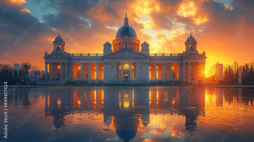 Fototapeta premium Capture the grandeur of Dublin, Ireland created with Generative AI technology