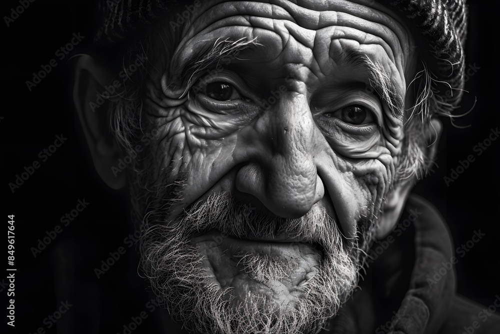 portrait of an elderly man telling stories portrait of an elderly man telling stories