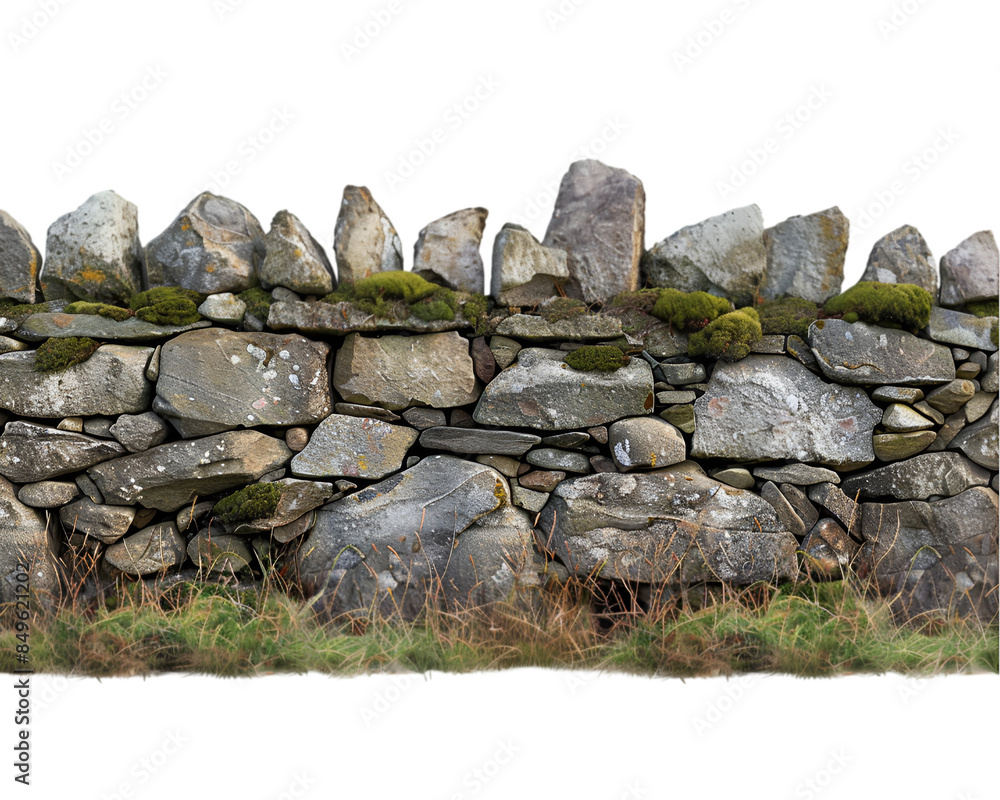 Exploring the Timeless Appeal of Stone Walls on White Background Exploring the Timeless Appeal of Stone Walls on White Background