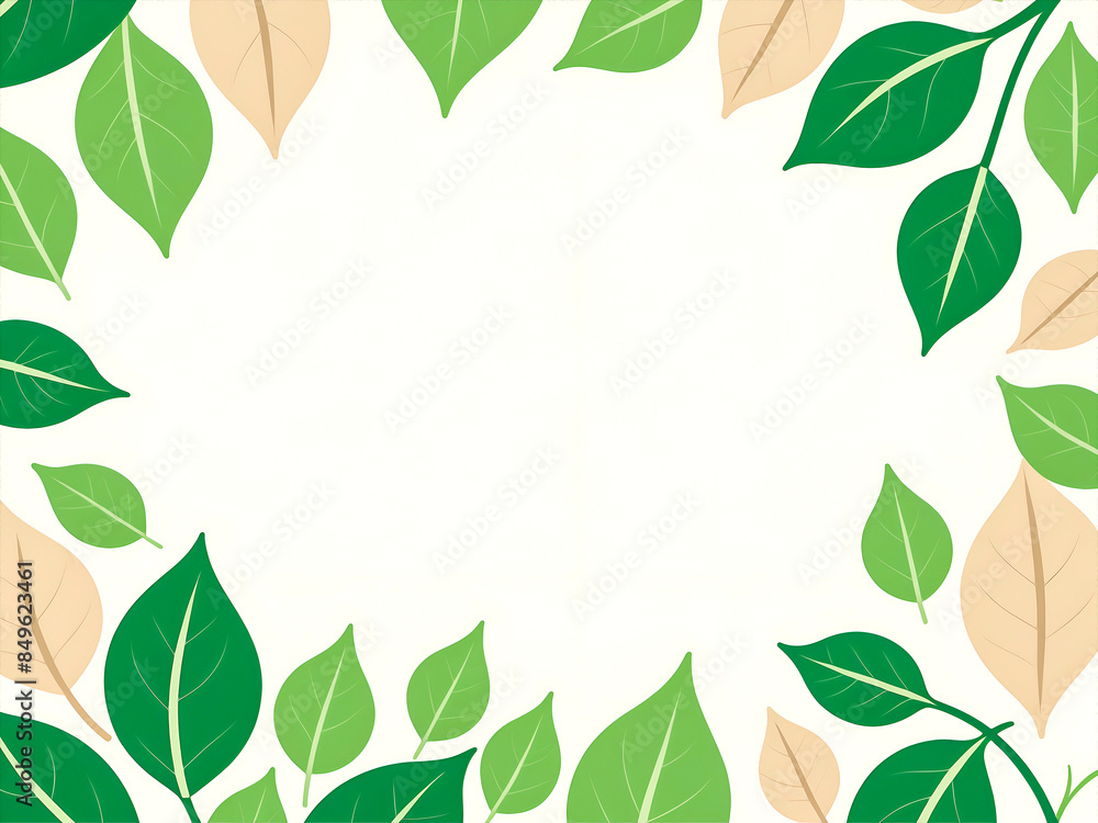 Eco friendly background vector presentation with green leaves Eco friendly background vector presentation with green leaves