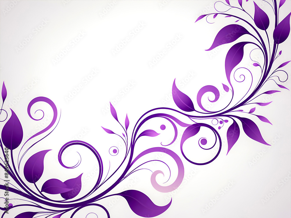 Floral design vector background with elegant swirls and leaves Floral design vector background with elegant swirls and leaves