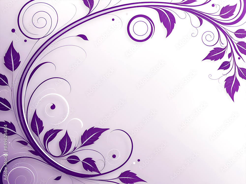 Vector floral design background with swirls and leaves Vector floral design background with swirls and leaves