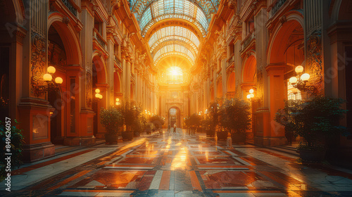 Capture the grandeur of Milan, Italy created with Generative AI technology