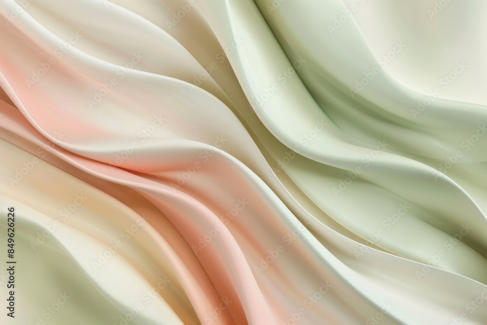 Obraz premium Fluid pastel waves create a modern, elegant backdrop for various projects like spa, fashion, and art