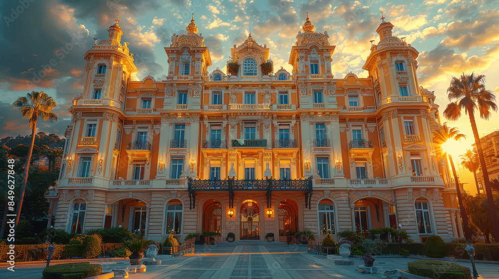 Fototapeta premium Capture the grandeur of Monaco, Monaco created with Generative AI technology