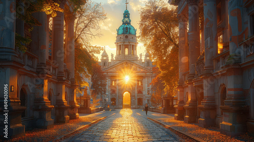Capture the grandeur of Munich, Germany created with Generative AI technology
