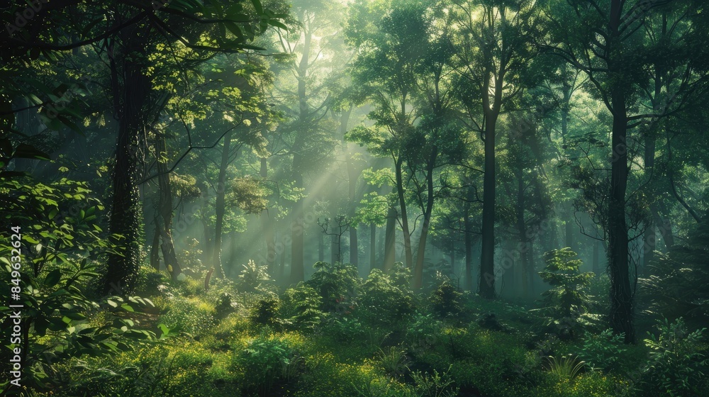 Obraz premium In a forest clearing