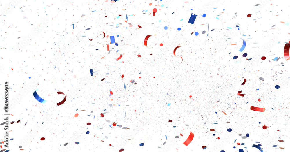 Fototapeta premium Confetti - Confetti confetti on american independence day party