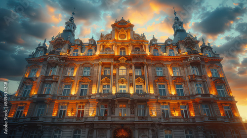 Capture the grandeur of Prague, Czech Republic created with Generative AI technology