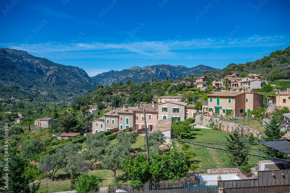 Cityscape of Fornalutx, Majorca, Serra de Tramuntana mountain scenery, Mallorca Cityscape of Fornalutx, Majorca, Serra de Tramuntana mountain scenery, Mallorca