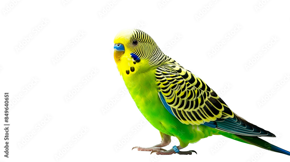 Fototapeta premium budgerigar (Melopsittacus undulatus) isolated on transparent background