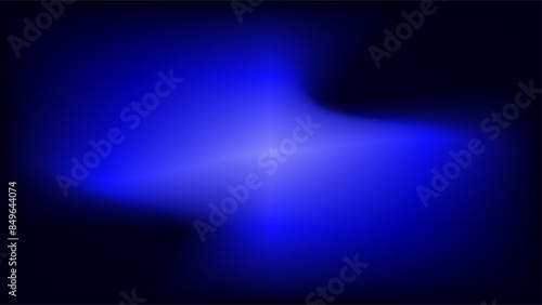 Distorted blue color lights at the center of darkness mesh background