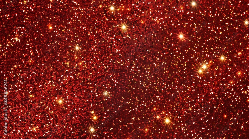 Festive red gold glitter sparkle confetti background for Christmas, New Year, birthday party celebration wallpaper with copyspace Festive red gold glitter sparkle confetti background for Christmas, New Year, birthday party celebration wallpaper with copyspace
