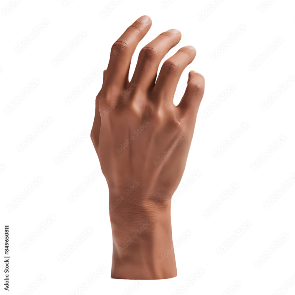 Fototapeta premium A hand is shown in a white background