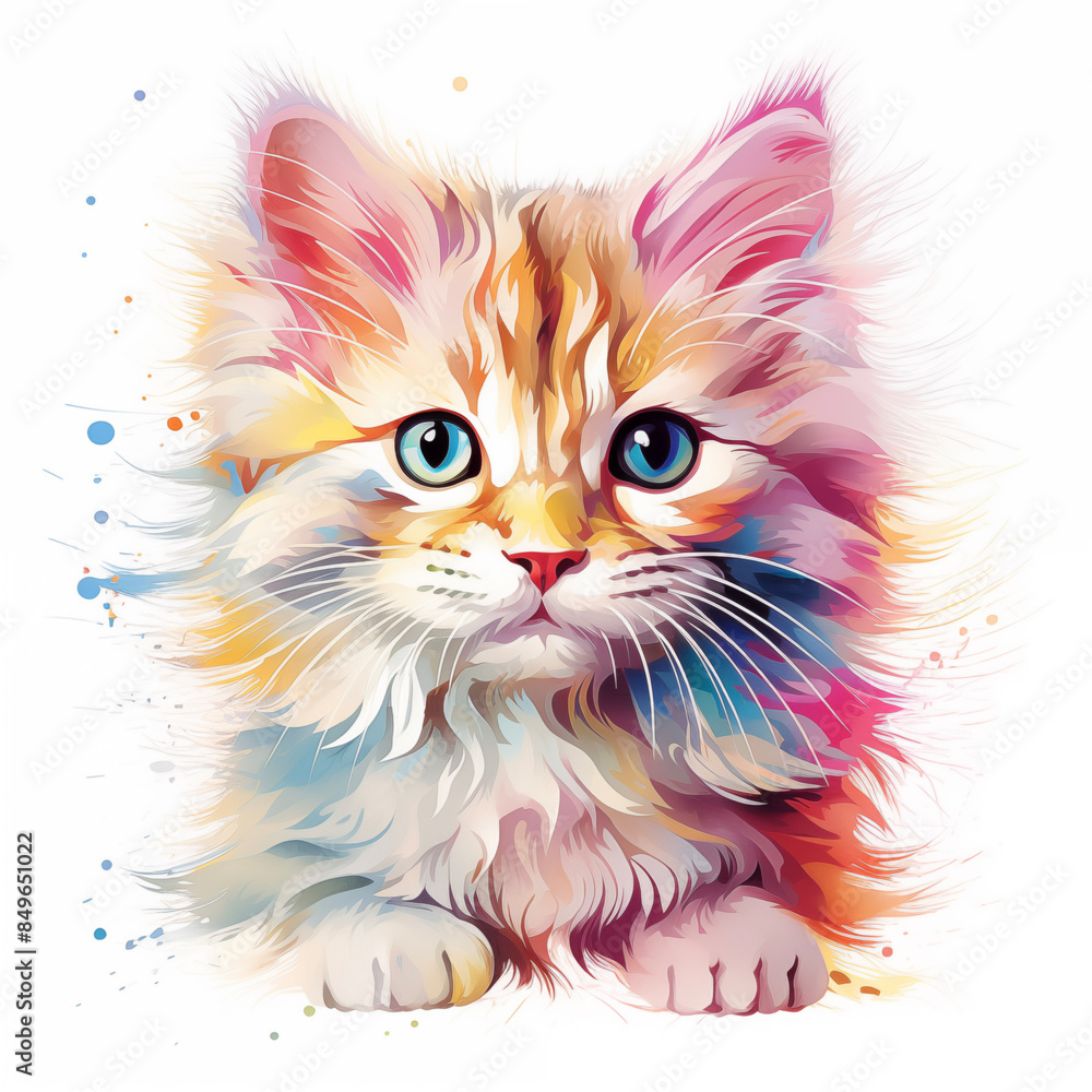 Fototapeta Baby poster print illustration.