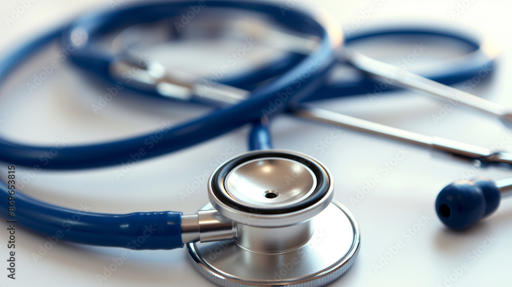 Stethoscope on Wooden Table in Sunlit Room, Representing Medical Practice, Patient Care, and Healthcare Professionalism, Highlighting Essential Tools in a Calm Setting - Generative AI Stethoscope on Wooden Table in Sunlit Room, Representing Medical Practice, Patient Care, and Healthcare Professionalism, Highlighting Essential Tools in a Calm Setting - Generative AI