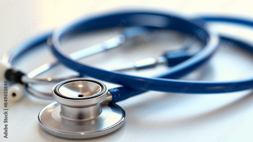 Stethoscope on Wooden Table in Sunlit Room, Representing Medical Practice, Patient Care, and Healthcare Professionalism, Highlighting Essential Tools in a Calm Setting - Generative AI Stethoscope on Wooden Table in Sunlit Room, Representing Medical Practice, Patient Care, and Healthcare Professionalism, Highlighting Essential Tools in a Calm Setting - Generative AI