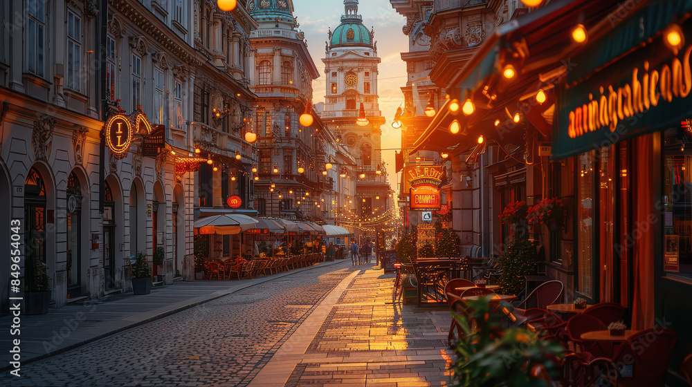 Capture the grandeur of Vienna, Austria created with Generative AI technology Capture the grandeur of Vienna, Austria created with Generative AI technology