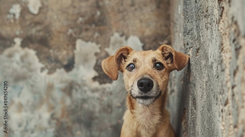 Brown Dog with Sad Expression