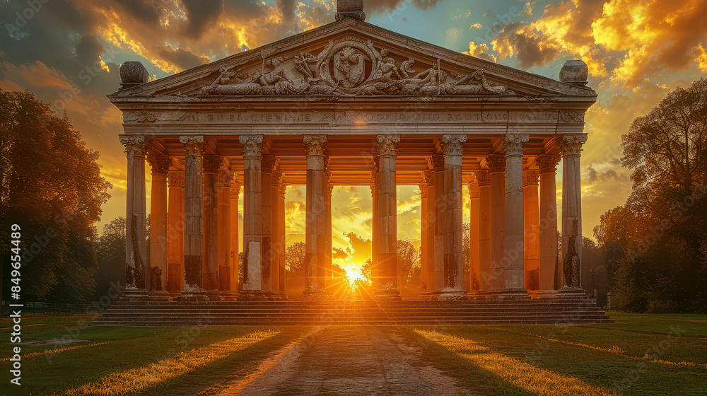 Obraz premium Capture the grandeur of Vilnius, Lithuania created with Generative AI technology