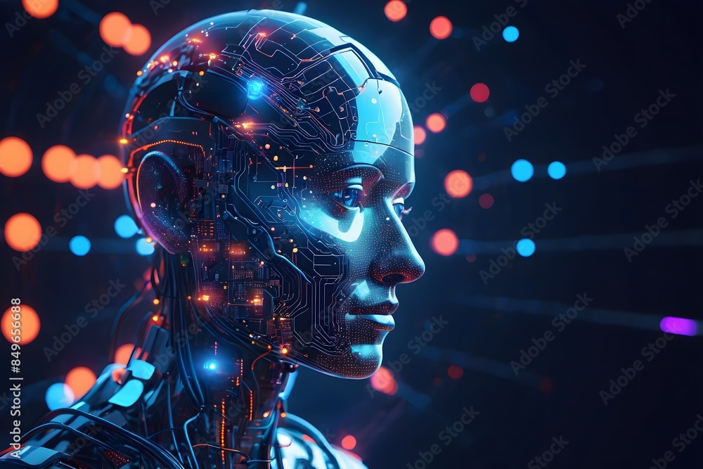 Imagination of a machine learning process in artificial intelligence ...