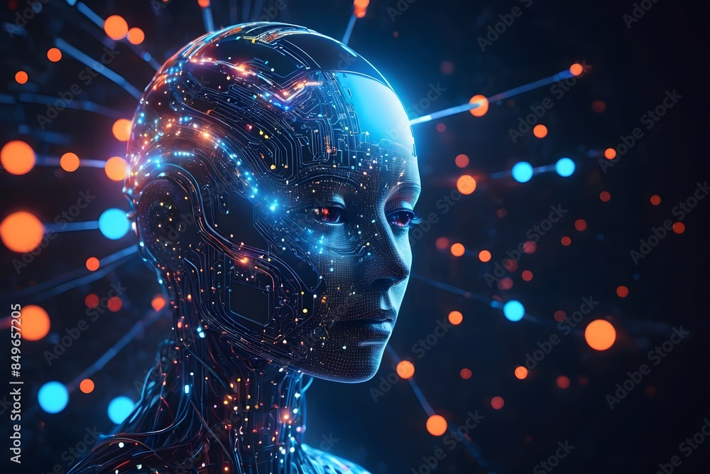 Imagination of a machine learning process in artificial intelligence ...