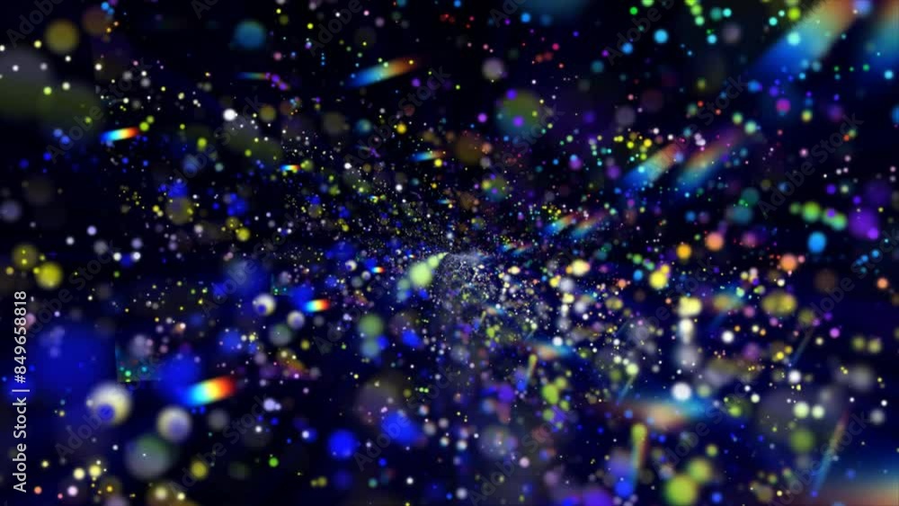 Bright iridescent glow from many particles. Cosmos, stars or a kaleidoscope of colors. Bright iridescent glow from many particles. Cosmos, stars or a kaleidoscope of colors.