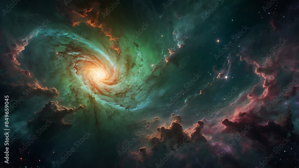 illustration of beautiful galaxy in space full of wonders, endless space wallpaper background illustration of beautiful galaxy in space full of wonders, endless space wallpaper background