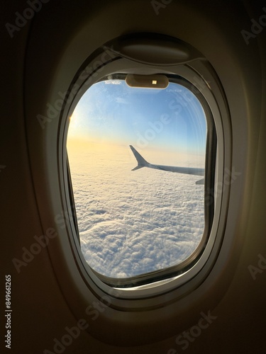 view from airplane window