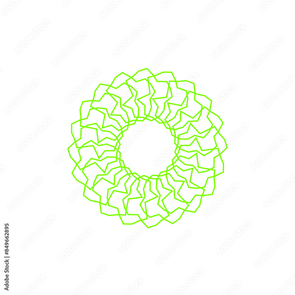 An abstract transparent circular spiral line art pattern design element. An abstract transparent circular spiral line art pattern design element.