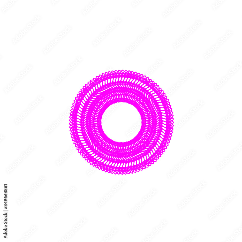 An abstract transparent circular spiral line art pattern design element. An abstract transparent circular spiral line art pattern design element.