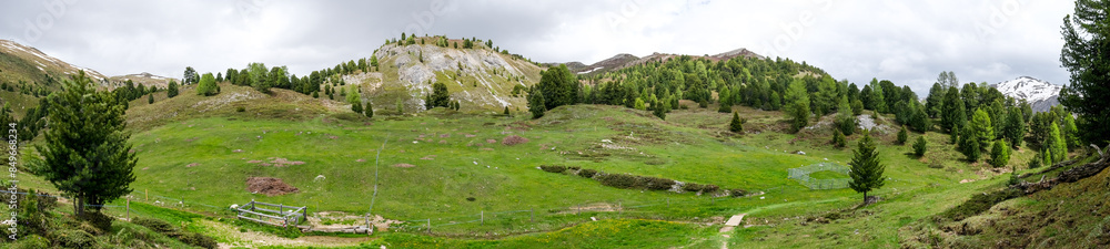 Aussicht im Müstair Tal in der Schweiz