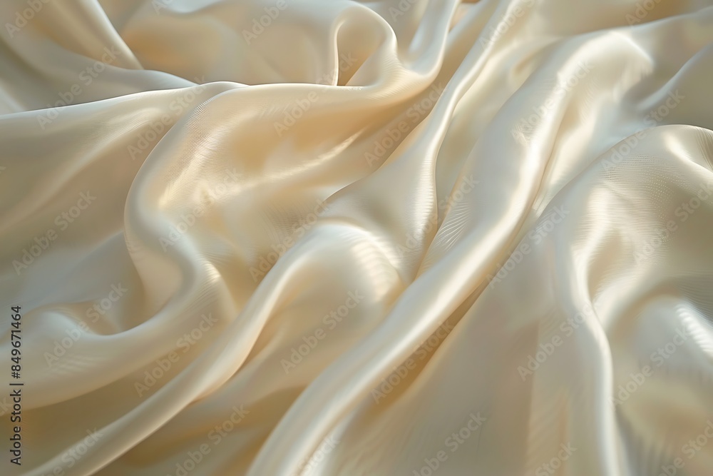 The subtle, smooth ripples of a silk cloth in the breeze The subtle, smooth ripples of a silk cloth in the breeze