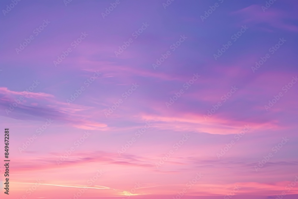 Obraz premium The subtle, soft gradient of colors in a twilight sky