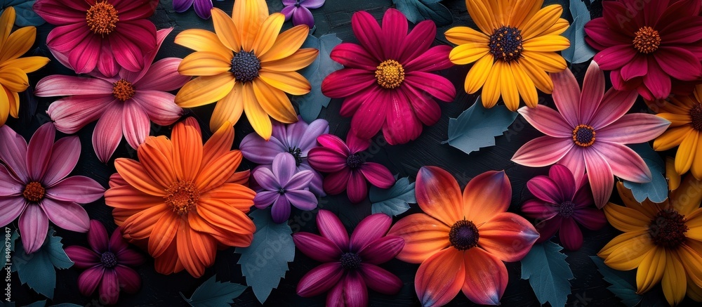 Colorful flower arrangement Colorful flower arrangement