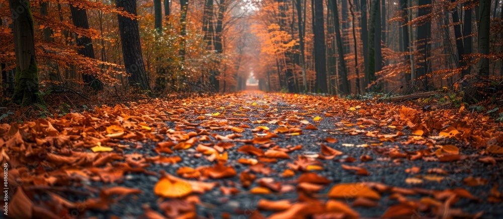 Fototapeta premium Autumn path in the woods