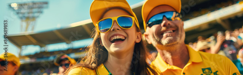Happy Moments at Cricket Game: Father and Daughter Duo