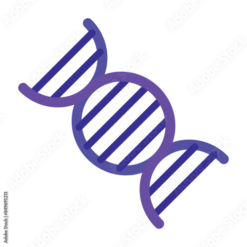DNA symbol icon vector icon. DNA sign illustration