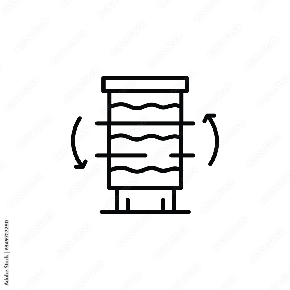 Vertical hydroponics icon. Simple vertical hydroponics icon for social media, app, and web design. Vector illustration.