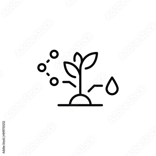 Plant care icon. Simple plant care icon for social media, app, and web design. Vector illustration.
