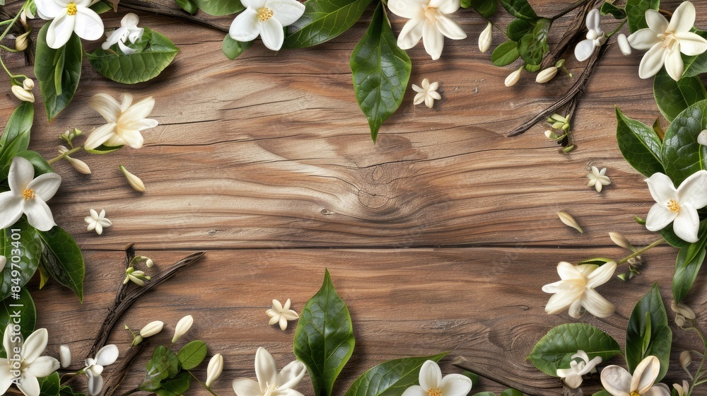 Vanilla Wood and White Jasmine Background Vanilla Wood and White Jasmine Background