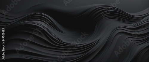 Black wavy background wall paper