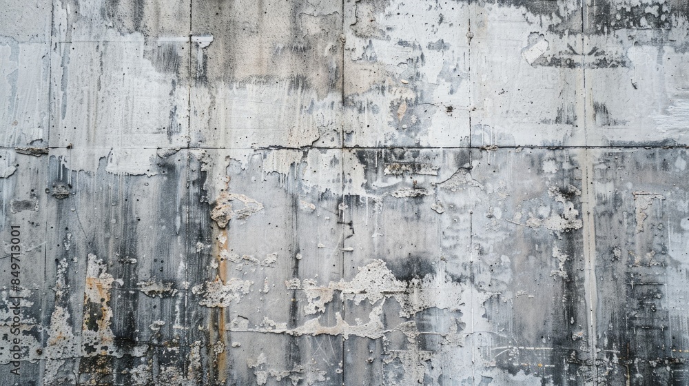 Building with a textured cement surface Painting on the concrete wall of the structure