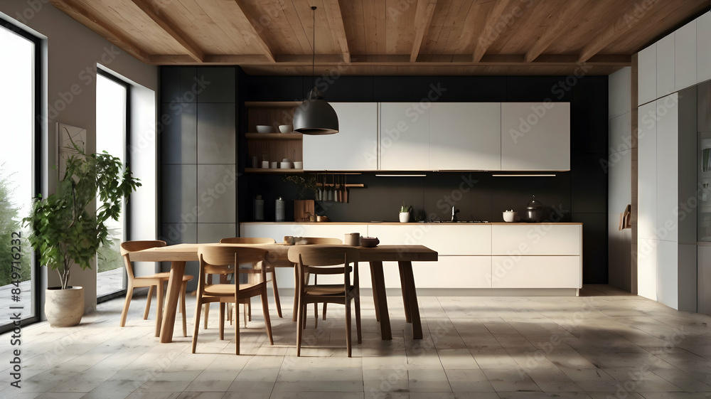 A cozy modern kitchen interior background, complete with sleek countertops, stainless steel appliances, and warm pendant lighting, A cozy modern kitchen interior background, complete with sleek countertops, stainless steel appliances, and warm pendant lighting,