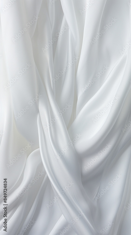 full frame of white fabric or silk background full frame of white fabric or silk background