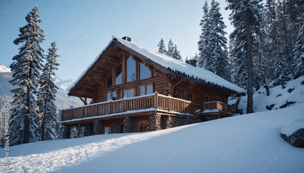 house in snow house in snow