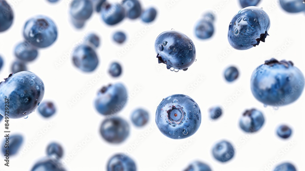 blueberries on a white background blueberries on a white background