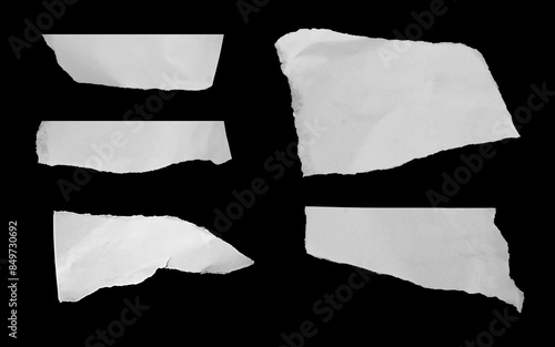 Wallpaper Mural Piece of torn paper on black. Copy space for advertising message Torontodigital.ca